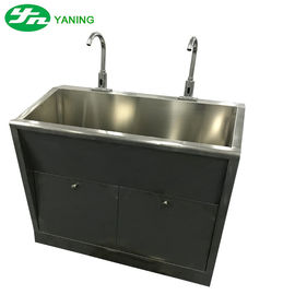 Double évier de lavage de main d'acier inoxydable avec la station de capteur de dispositif de chauffage de l'eau
