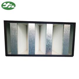 Filtre galvanisé de banque filtre/V HEPA de Mini Pleat HEPA de cadre pour la pièce propre