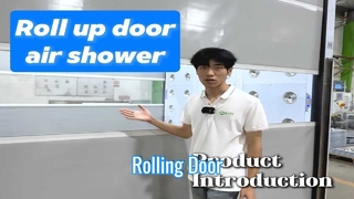 Présentation du produit : Douche à air à porte enroulable