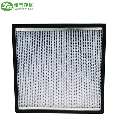 Filtre plissé profond de HEPA de médias de filtre à air de fibre de verre avec le cadre de solides solubles/séparateur en aluminium