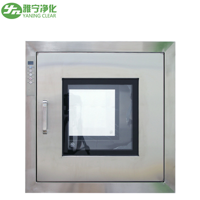 Boîte de passage statique d'acier inoxydable de boîte de passage de Cleanroom d'OIN de YANING avec la porte incluse