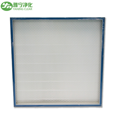 Substance particulaire de rendement élevé du filtre H13 H14 de Mini Deep Pleated Stainless Steel Hepa