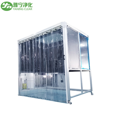Cabine de pesage pharmaceutique de PMMA Hardwall avec la porte antistatique de rideau