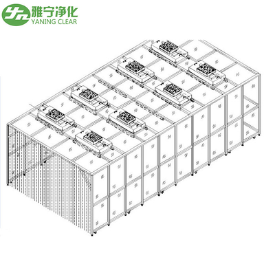 Cabinets de distribution de pièce propre de cabine de Downflow de la classe 10000 pour des granulatoires