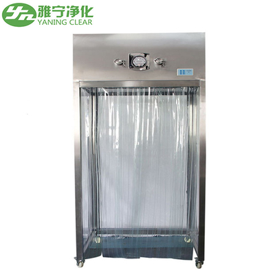 Cabine d'échantillonnage de système de circulation d'air laminaire d'acier inoxydable avec la porte antistatique de rideau