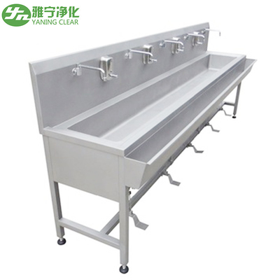 Évier à commande au pied de lavabo de main d'acier inoxydable pour le laboratoire/le théâtre d'opération