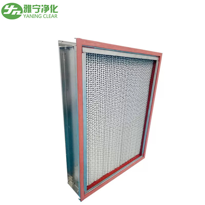Résistance de haute température d'Oven Equipment SS304 de filtre à air des médias HEPA de fibre de verre