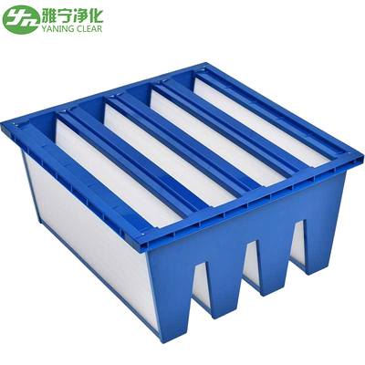 Sous-marin de système de la CAHT AHU - type du filtre à air W de Hepa avec le cadre en plastique bleu
