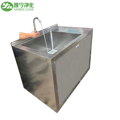 Évier de lavabo de main d'acier inoxydable du laboratoire 304 avec le robinet de capteur
