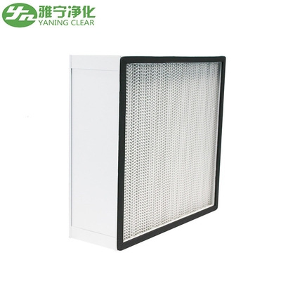 Construction du filtre de panneau H13 personnalisé Filtre HEPA à plis profonds avec cadre en aluminium