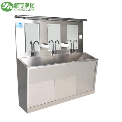 Table d'opération de laboratoire Échantillonnage en acier inoxydable Évier de lavage des mains Robinet extensible Mélangeur d'eau chaude instantanée Évier de lavage