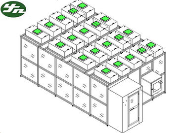 Cleanrooms verticaux modulaires adaptés aux besoins du client du cadre SS304 d'OIN 5 pour l'industrie d'instrument de précision au Portugal