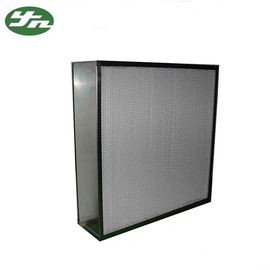 Filtre à air profond H10 du pli HEPA - H14 a galvanisé le cadre en acier pour la pièce propre