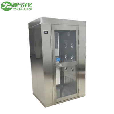 Douche d'air de salle blanche en acier inoxydable Yaning GMP avec une vitesse de l'air de 22-27 m/s et un paramètre de puissance de l'équipement 380V/50Hz