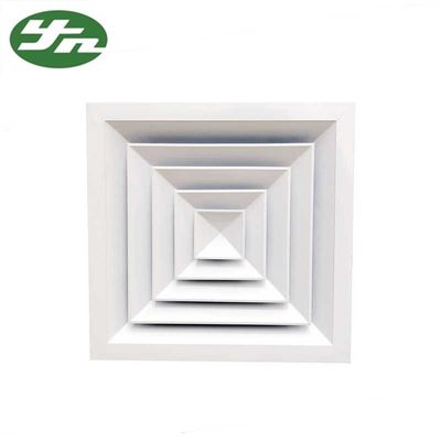 Ventilation faite sur commande de pièce propre, rond d'alliage d'aluminium/diffuseur carré d'air de plafond