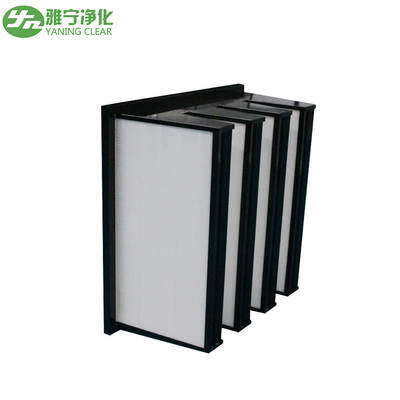 Cadre en plastique/galvanisé de l'efficacité V de banque de design compact moyen de filtre à air,
