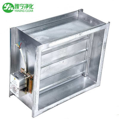 Le système de ventilation a galvanisé la vanne de régulation en acier de volume de l'air dans la canalisation d'air