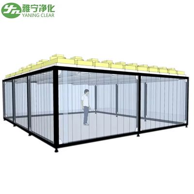 Salle blanche de laboratoire ISO GMP Modulaire sans poussière Salle blanche modulaire Assemblage de panneaux muraux en PVC