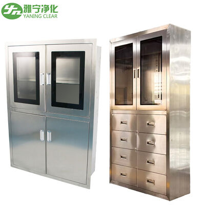 Armoire médicale en acier inoxydable 304 à porte en verre et à étanchéité pour le stockage de médicaments hospitaliers