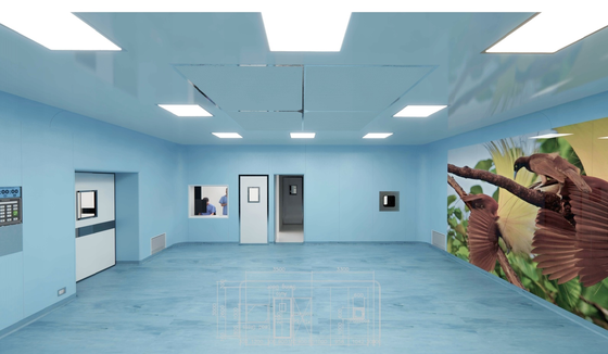 Plafond de débit d'air laminaire chirurgicale YANING avec filtration HEPA H14 et contrôle intelligent PLC pour la propreté de classe ISO 5