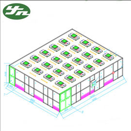 Efficacité acrylique du mur 99,999% de cabine d'OIN 6 de cadre propre de salle SS304 pour la nutrition canadienne