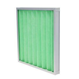 Bas filtre efficace plié pré de filtre à air en forme de boîte avec le cadre d'alliage d'aluminium