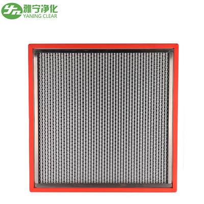 Filtre Hepa plissé profond résistant à haute température et haute capacité Volume d'air 2500 m3/h